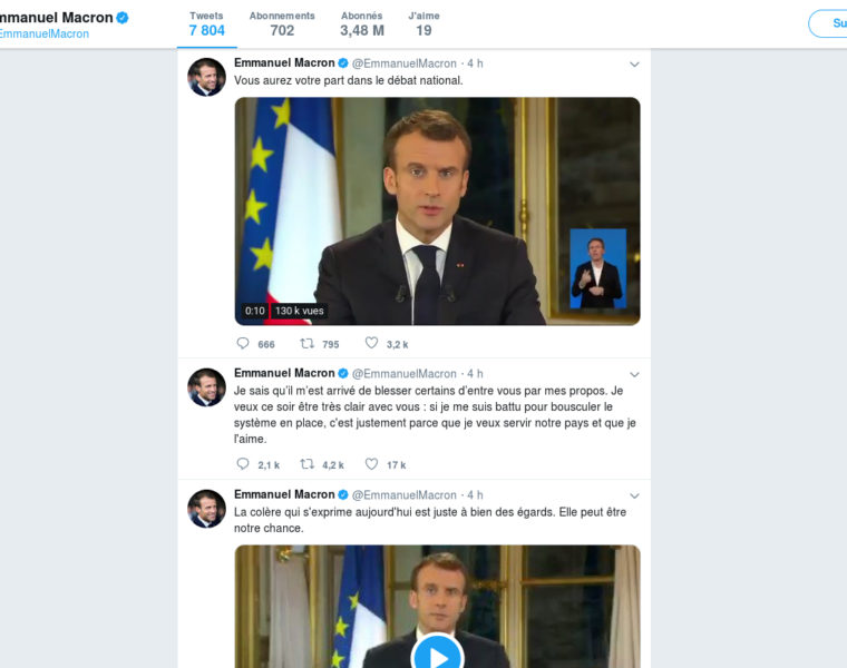 Emmanuel Macron Twitter