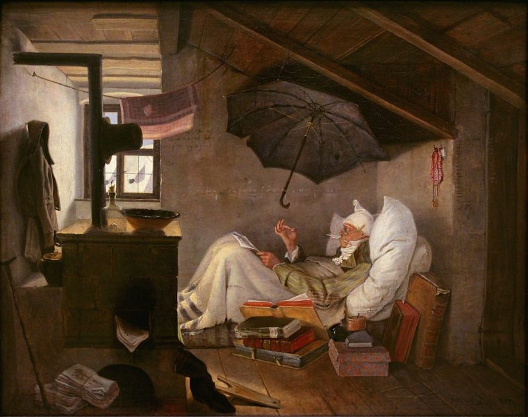 Le poète pauvre, 1839, Carl Spitzweg
