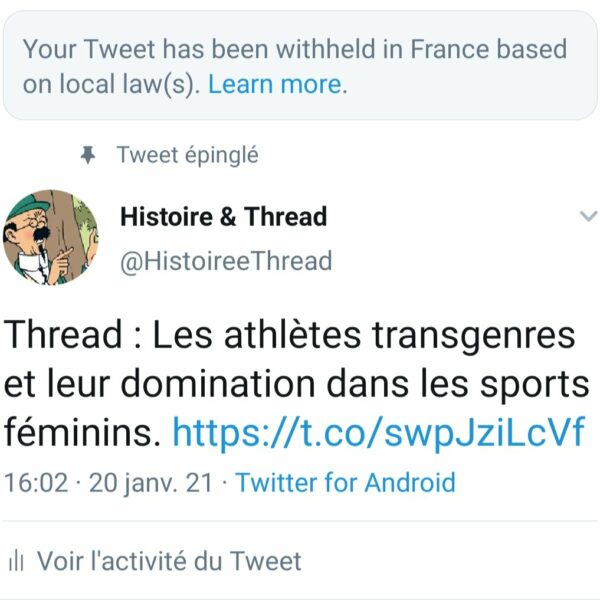 Twitter censure une discussion sur la domination des athlètes «trans» dans le sport féminin