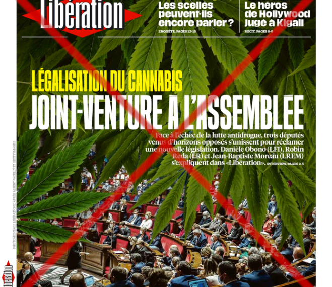 Le journal Libération à l’offensive pour la légalisation du cannabis