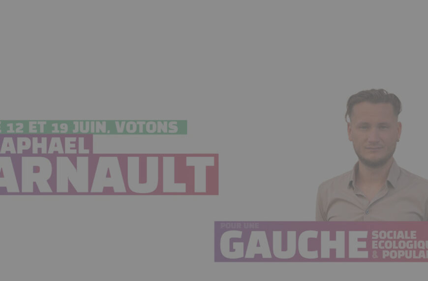 Raphaël Arnault candidat aux élections législatives 2022 à Lyon