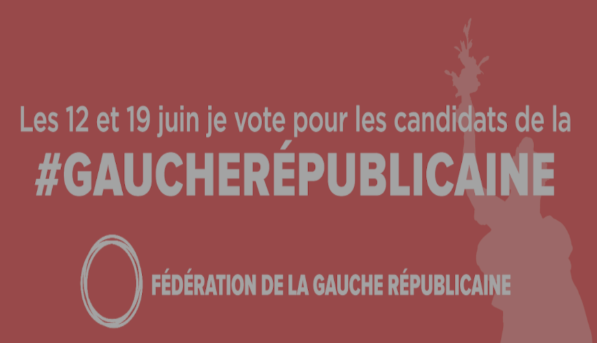 Législatives 2022 : huit candidats de la Fédération de la Gauche Républicaine