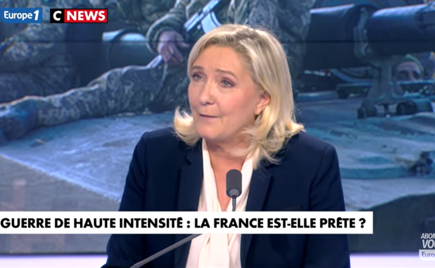 Face à l’OTAN, Marine Le Pen s’enfonce