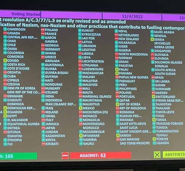 Le vote à l’ONU contre « toute glorification du nazisme et du néo-nazisme »
