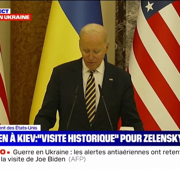 Joe Biden en visite à Kiev le 20 février 2023