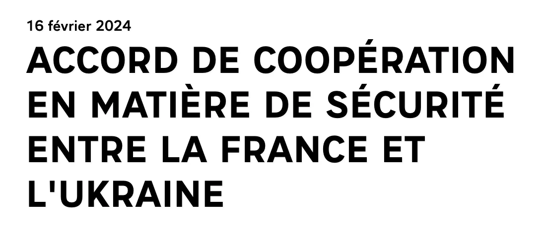 L’accord France-Ukraine de 2024