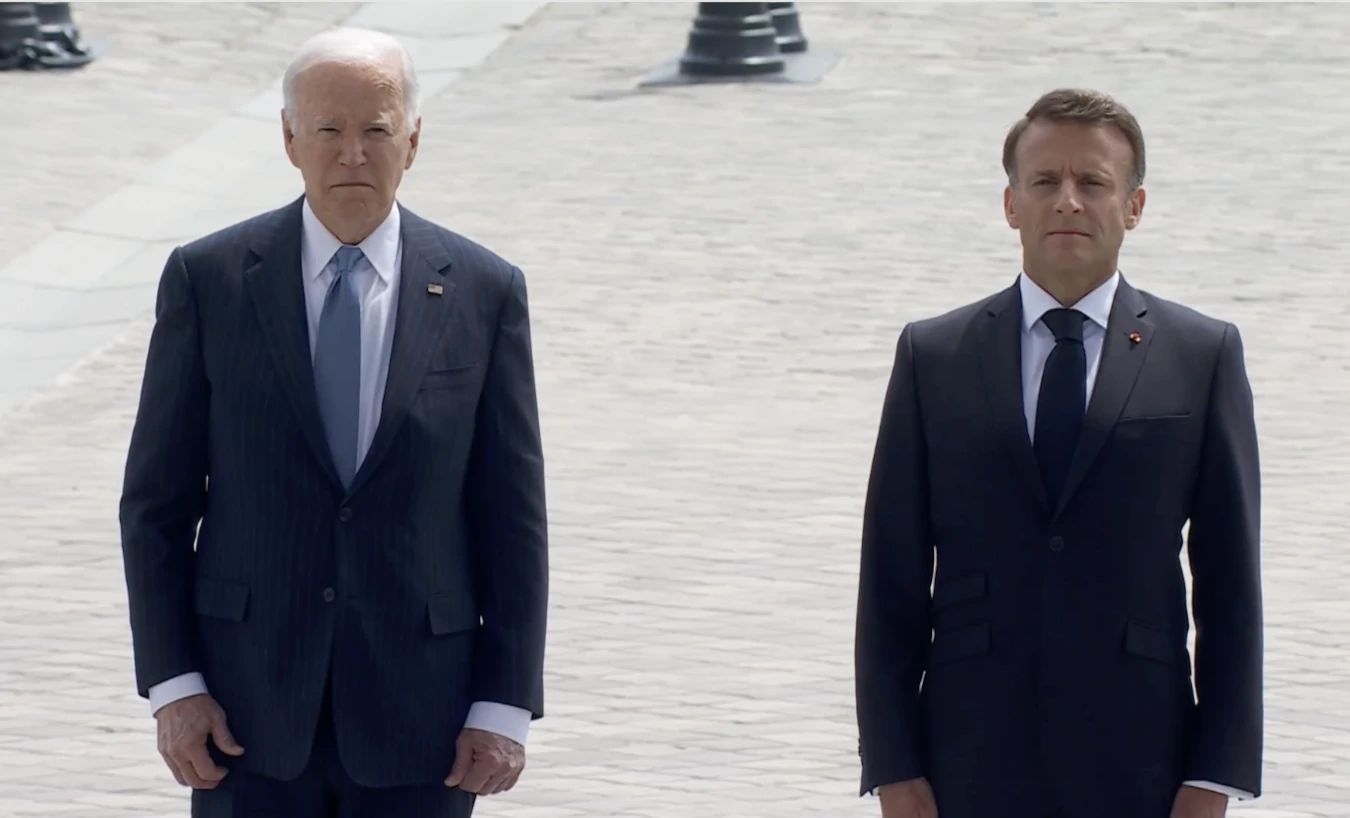 Joe Biden à Paris le 8 juin 2024