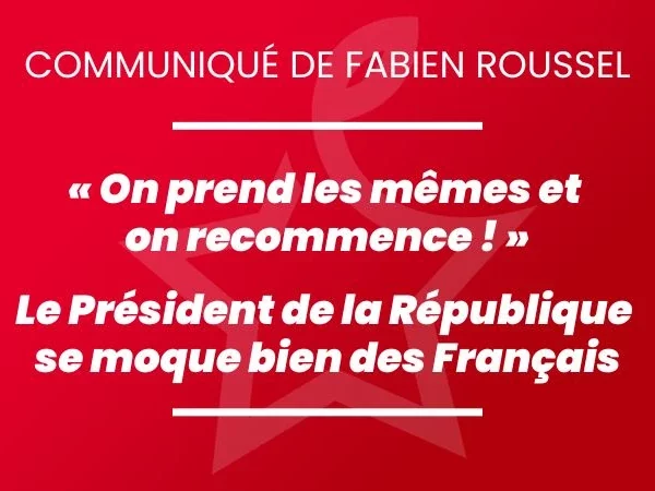 Fabien Roussel du PCF annonce la fin de la Ve République