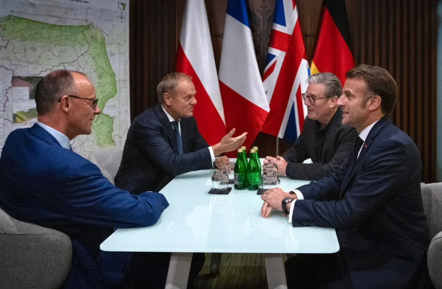 Macron à Kiev avec Merz, Starmer et Tusk