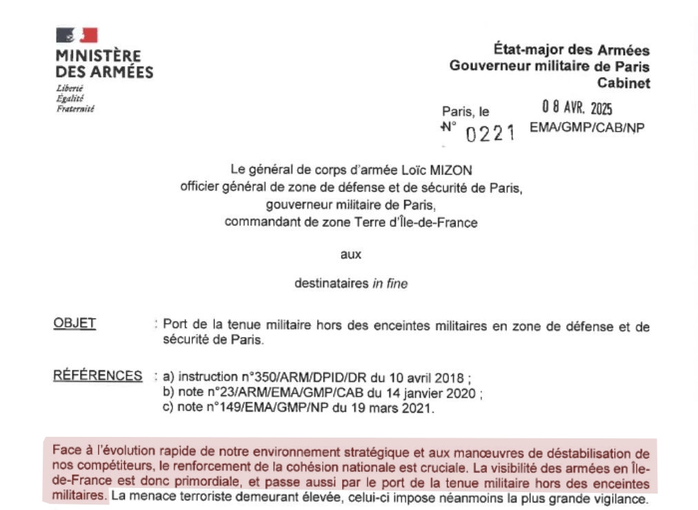 Propagande de guerre : les militaires en uniforme en Île-de-France